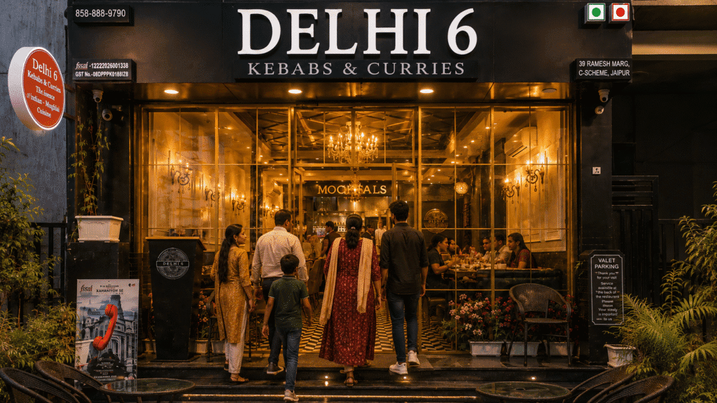 Where to Eat Chicken Irani Korma in Jaipur - Delhi 6 When the search is as specific as where to eat Chicken Irani Korma in Jaipur, the first thing worth checking is whether the restaurant actually understands the dish rather than simply adding an unfamiliar name to its menu.
Delhi 6 Kebabs & Curries is one practical option because Chicken Irani Korma (White) is explicitly listed on its current menu. The same menu also includes Chicken Korma, Chicken Handi, Butter Chicken and Chicken Tikka Masala, making it possible to compare several different styles of chicken curry during the same dining journey.